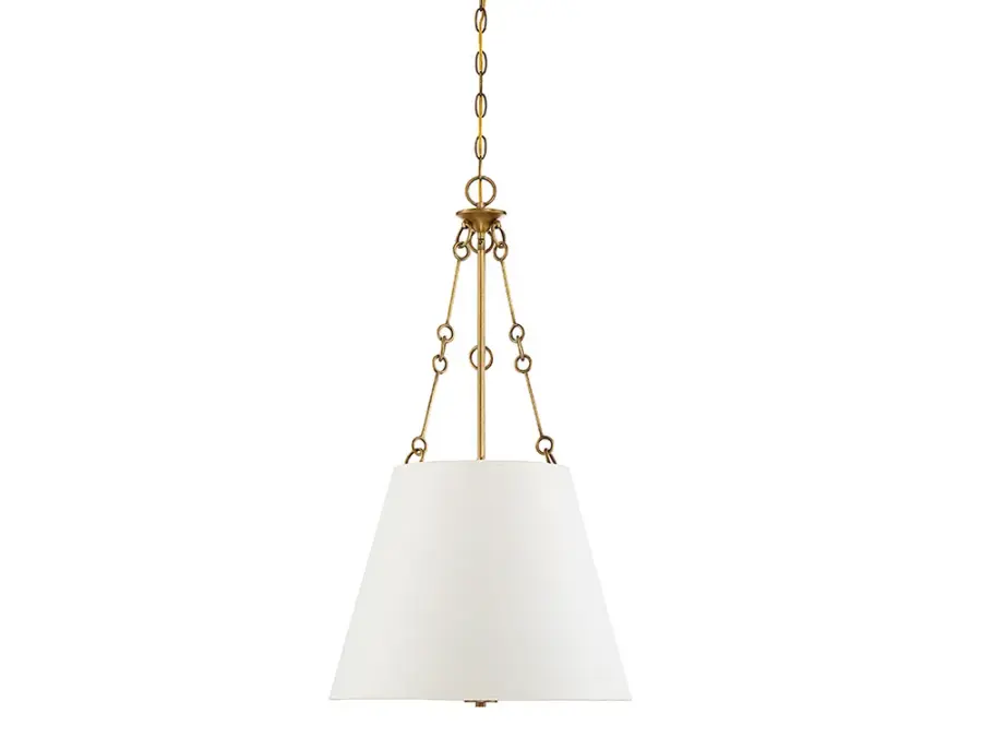 Austin Four Light Pendant in Warm Brass - Image 2