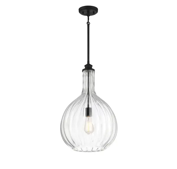 Brandon 1-Light Pendant in Matte Black - Image 3