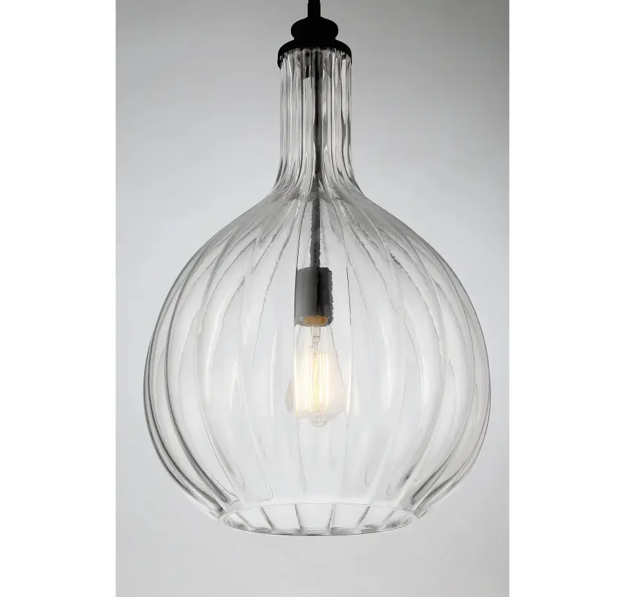 Brandon 1-Light Pendant in Matte Black - Image 5
