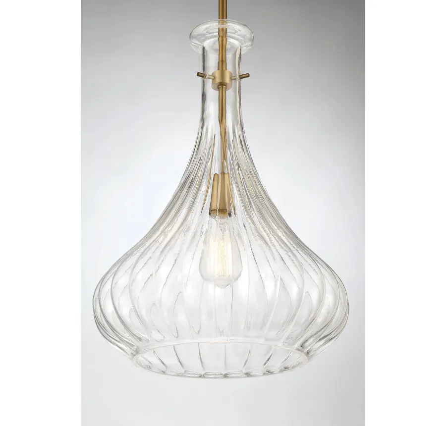 Bristo 1-Light Pendant in Warm Brass - Image 5