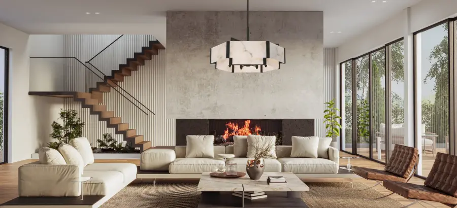 Orleans Six Light Pendant in Black Cashmere - Image 9
