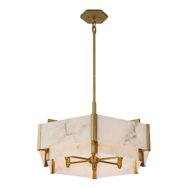 Orleans 6-Light Pendant in Distressed Gold - Image 5