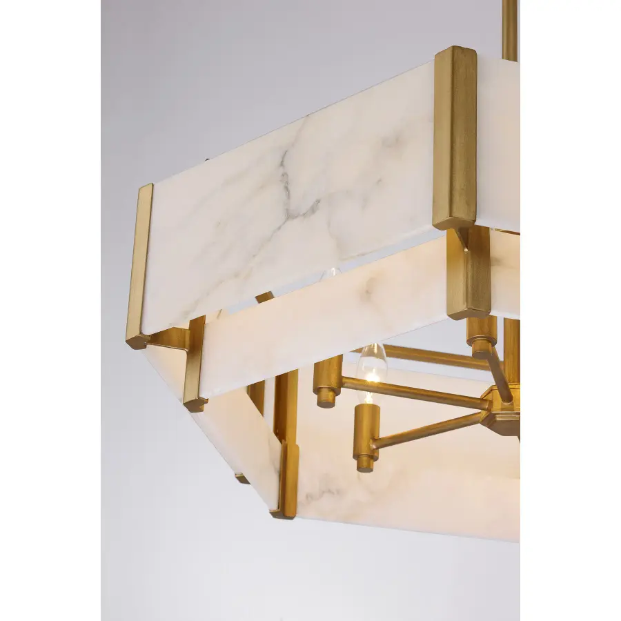 Orleans 6-Light Pendant in Distressed Gold - Image 6