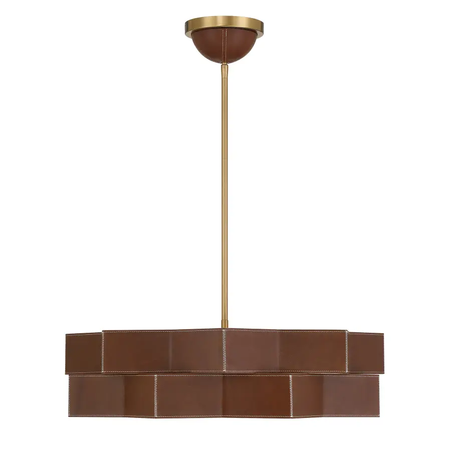 Atherton 5-Light Pendant in Warm Brass - Image 3