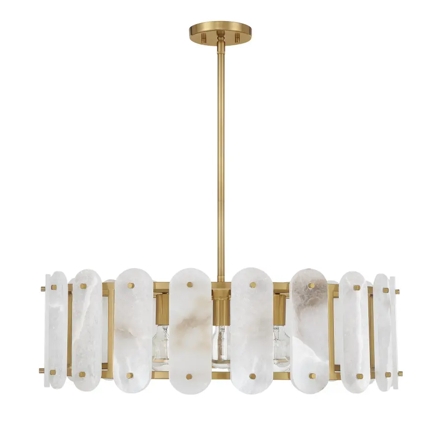 Antolini Five Light Pendant in Warm Brass - Image 2