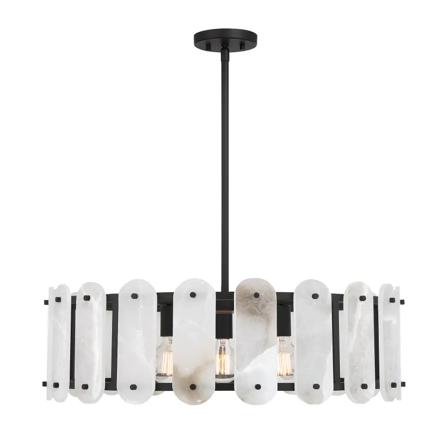 Antolini 5-Light Pendant in Black Cashmere - Image 1
