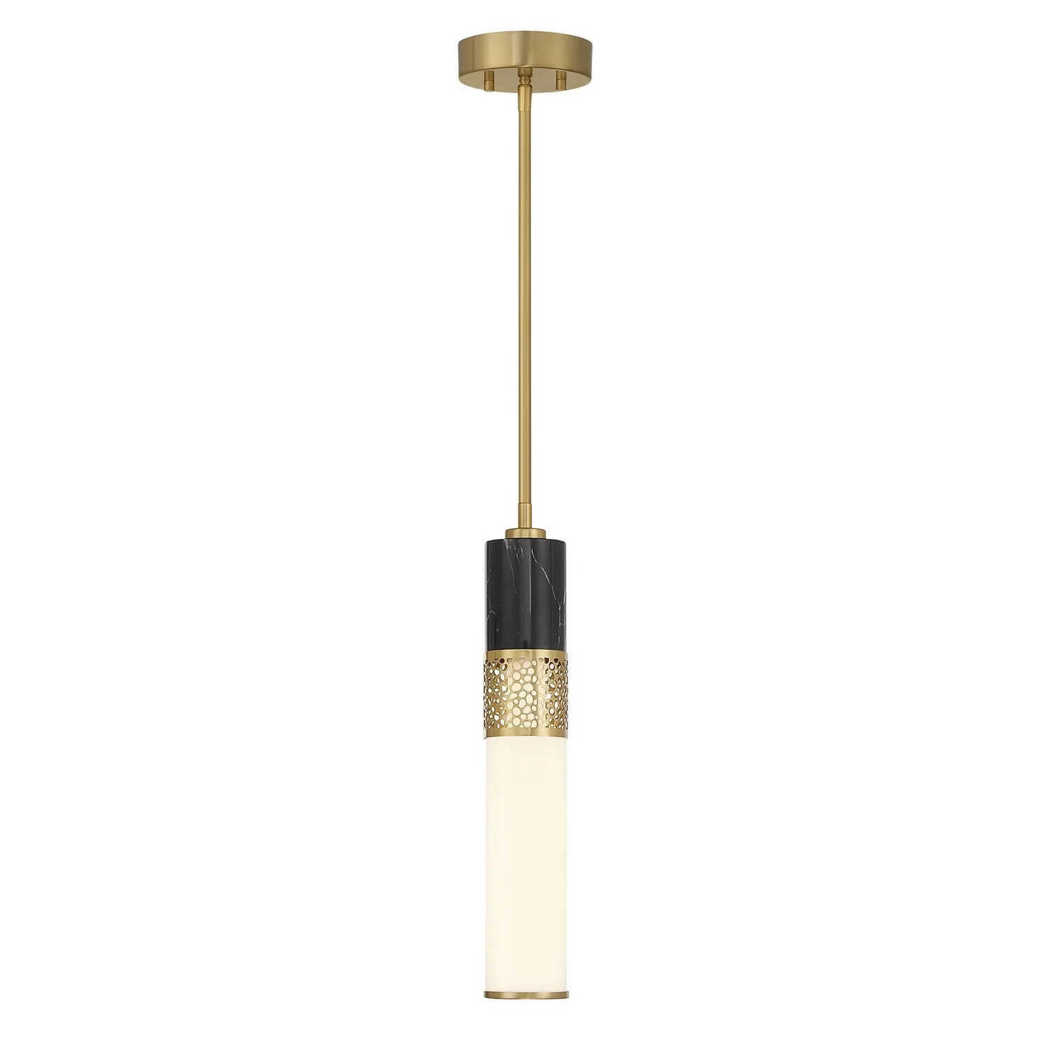 Farrell LED Pendant in Warm Brass