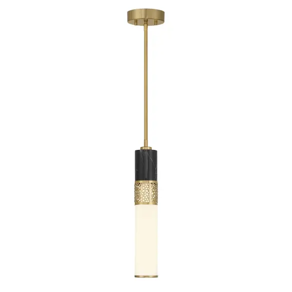 Farrell LED Pendant in Warm Brass - Image 1