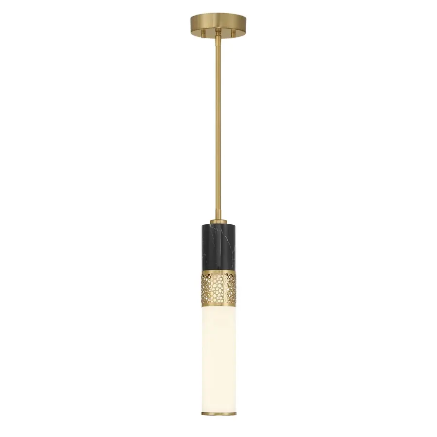 Farrell LED Pendant in Warm Brass - Image 1