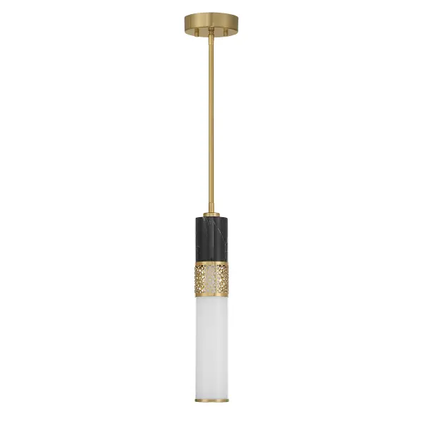 Farrell 1-Light Pendant in Warm Brass by Dann Foley - alternate view
