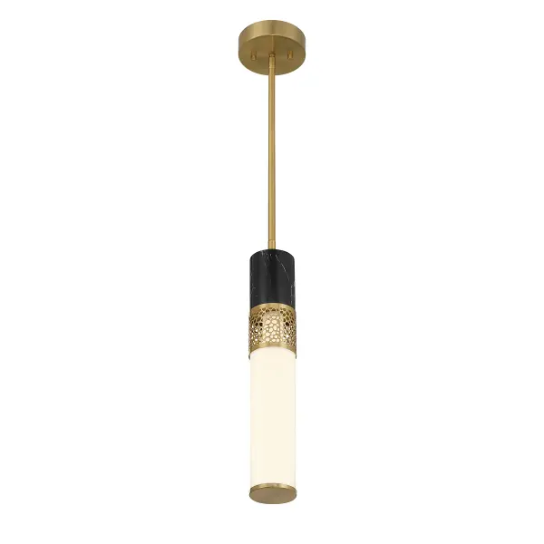Farrell 1-Light Pendant in Warm Brass by Dann Foley - Image 4