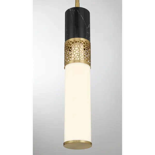 Farrell 1-Light Pendant in Warm Brass by Dann Foley - Image 6