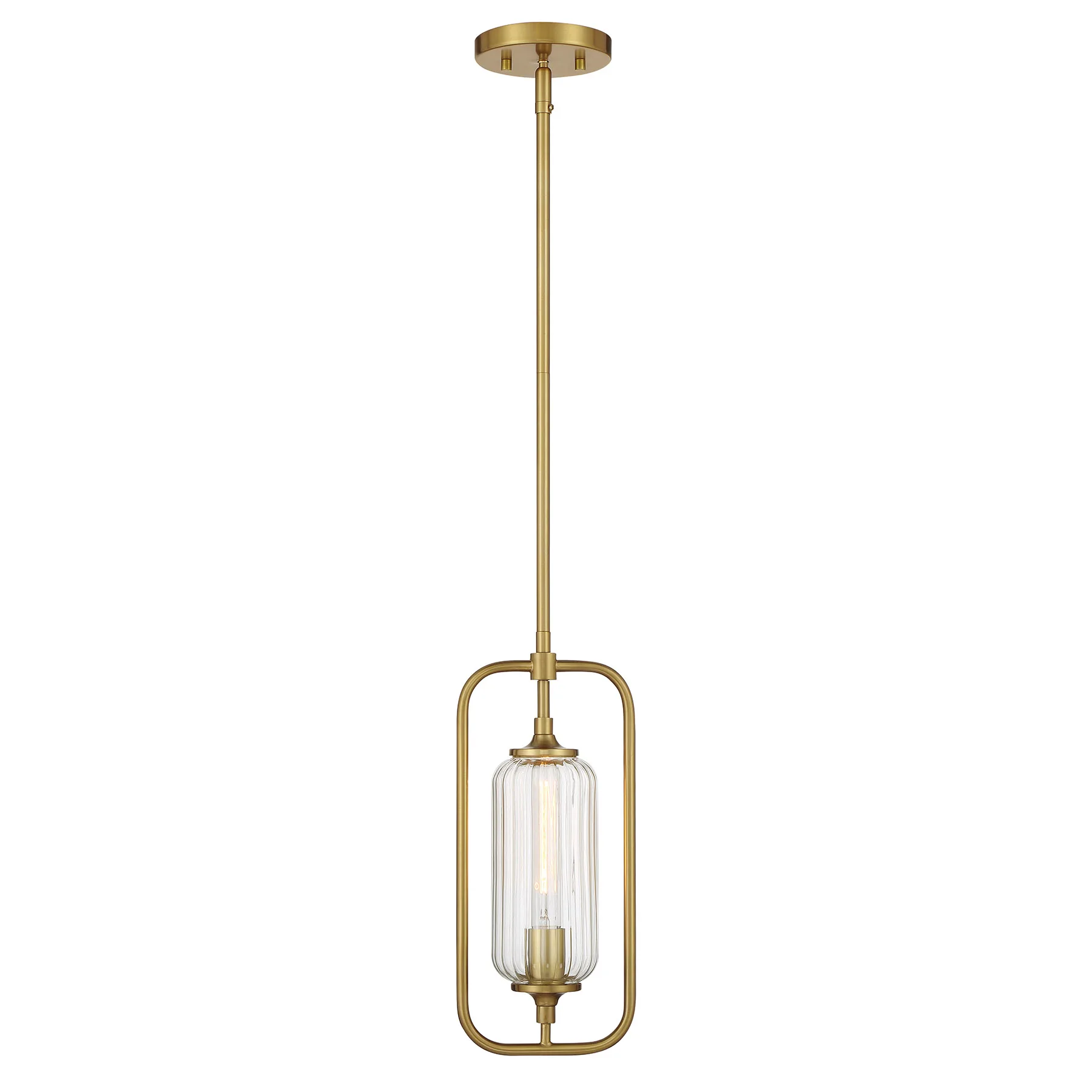 Holton One Light Mini-Pendant in Warm Brass