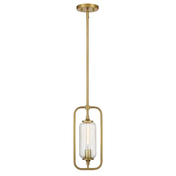 Holton One Light Mini-Pendant in Warm Brass - Image 1
