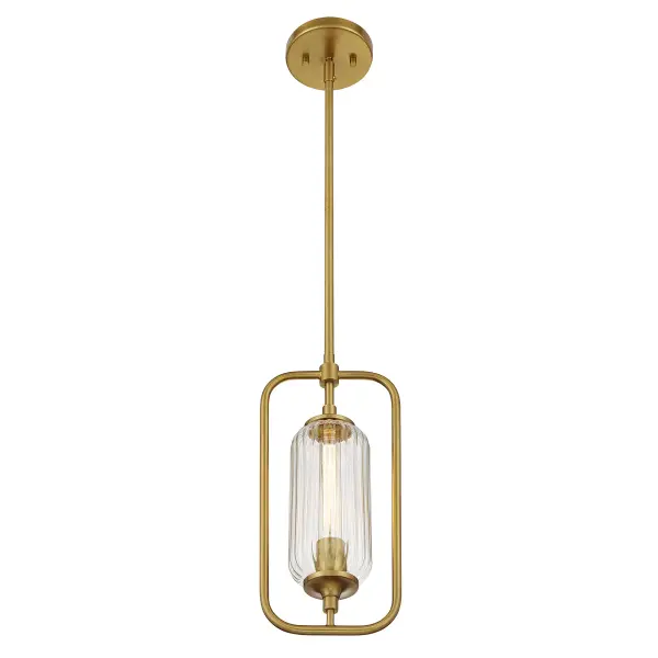 Holton One Light Mini-Pendant in Warm Brass - Image 3