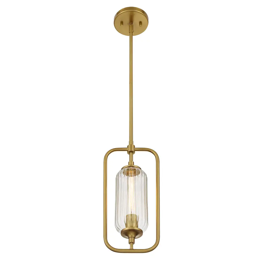 Holton One Light Mini-Pendant in Warm Brass - Image 3
