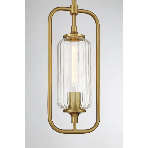 Holton One Light Mini-Pendant in Warm Brass - Image 6