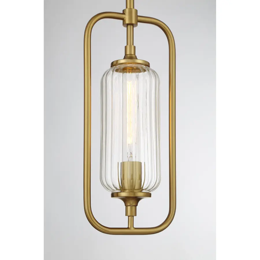 Holton One Light Mini-Pendant in Warm Brass - Image 6