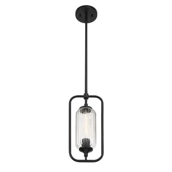 Holton 1-Light Mini-Pendant in Matte Black - Image 3