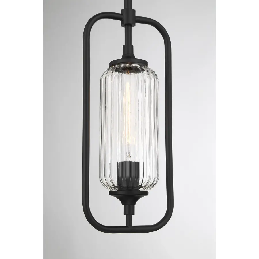 Holton 1-Light Mini-Pendant in Matte Black - Image 6