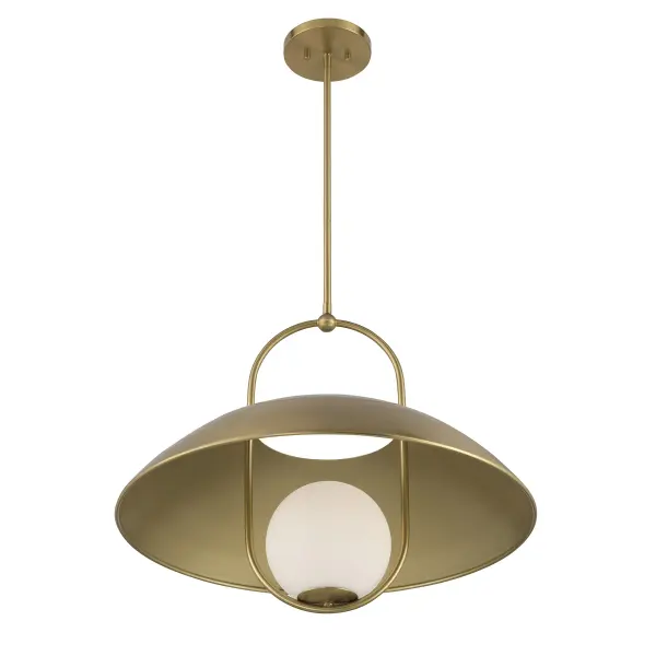 Lehigh 1-Light Pendant in Warm Brass - Image 4