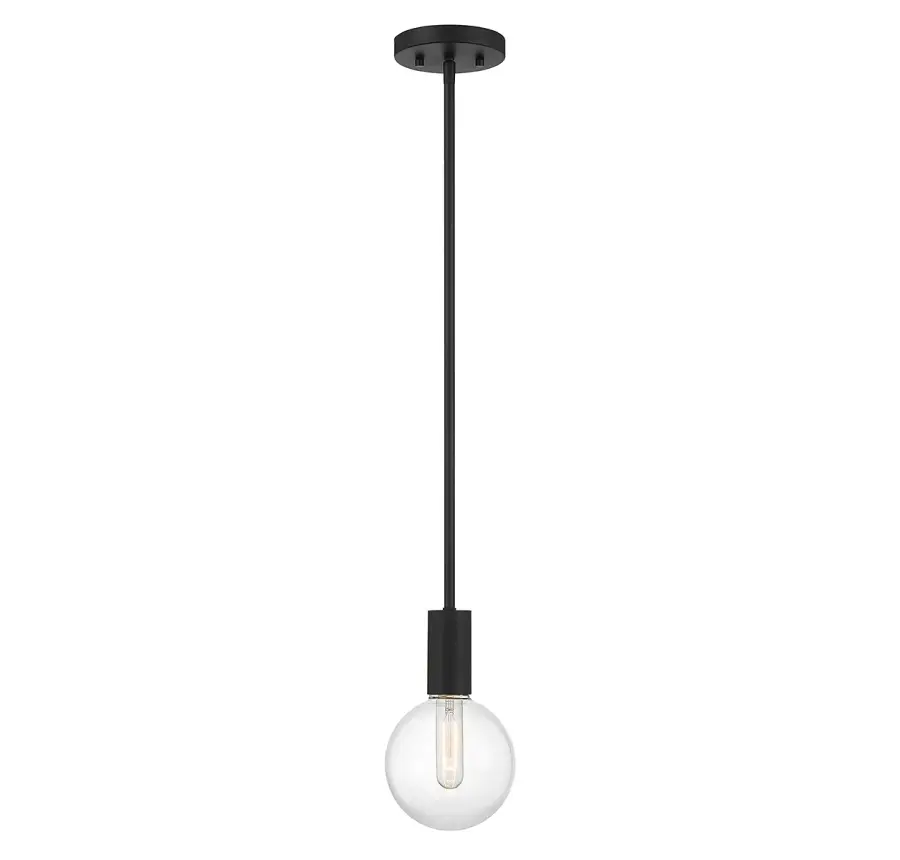 Wright 1-Light Mini-Pendant in Matte Black - Image 1