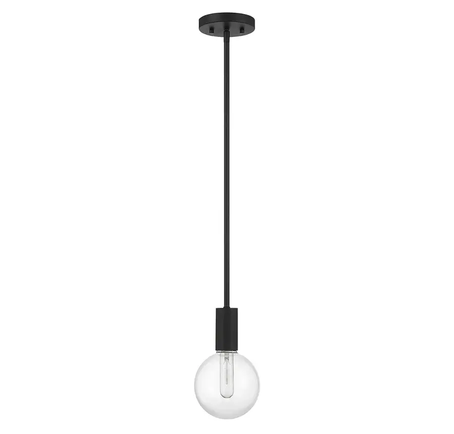 Wright 1-Light Mini-Pendant in Matte Black - Image 2