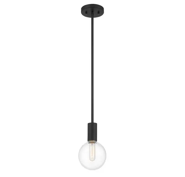 Wright 1-Light Mini-Pendant in Matte Black - Image 3