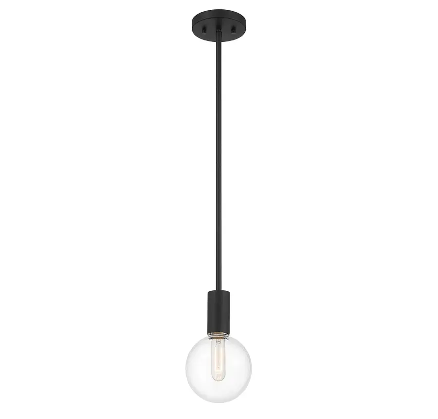 Wright 1-Light Mini-Pendant in Matte Black - Image 3