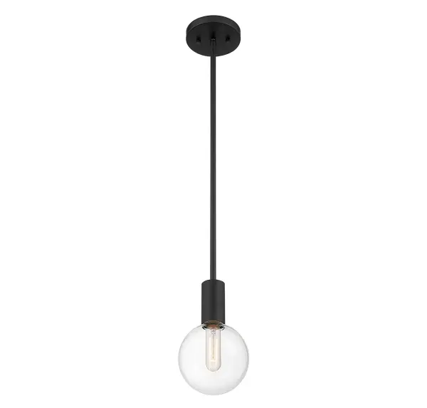 Wright 1-Light Mini-Pendant in Matte Black - Image 4