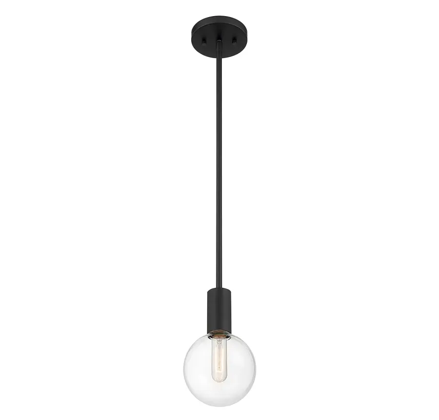 Wright 1-Light Mini-Pendant in Matte Black - Image 4