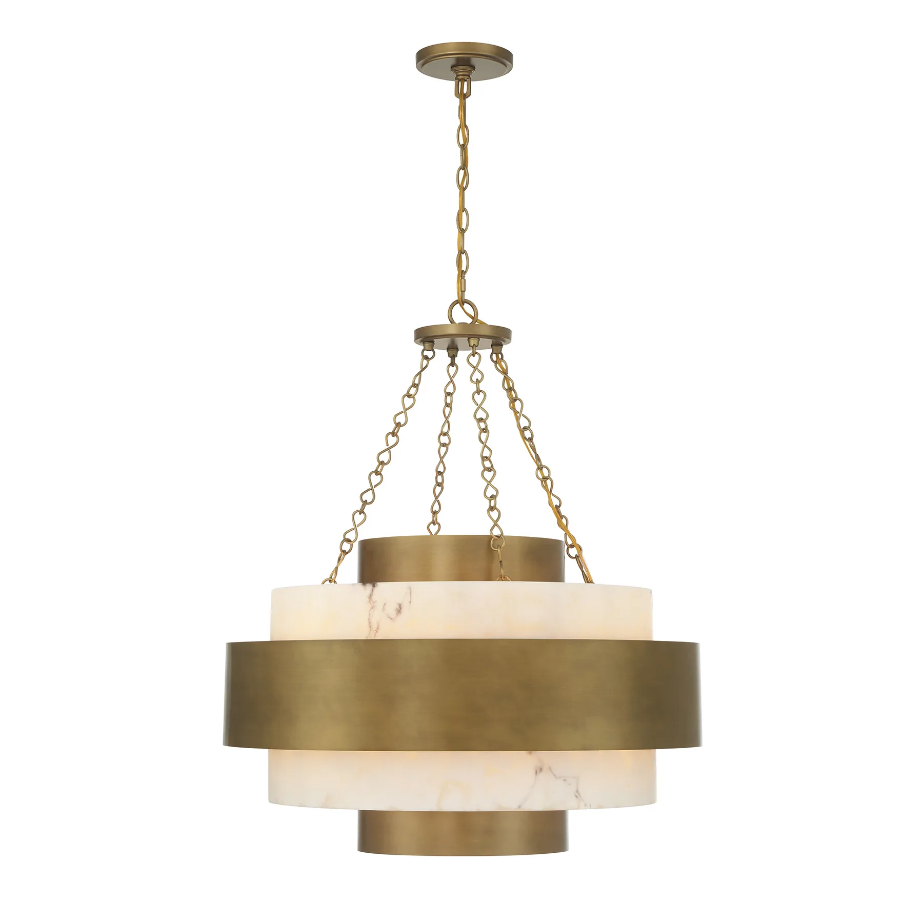 Davenport Six Light Pendant in Antique Patina