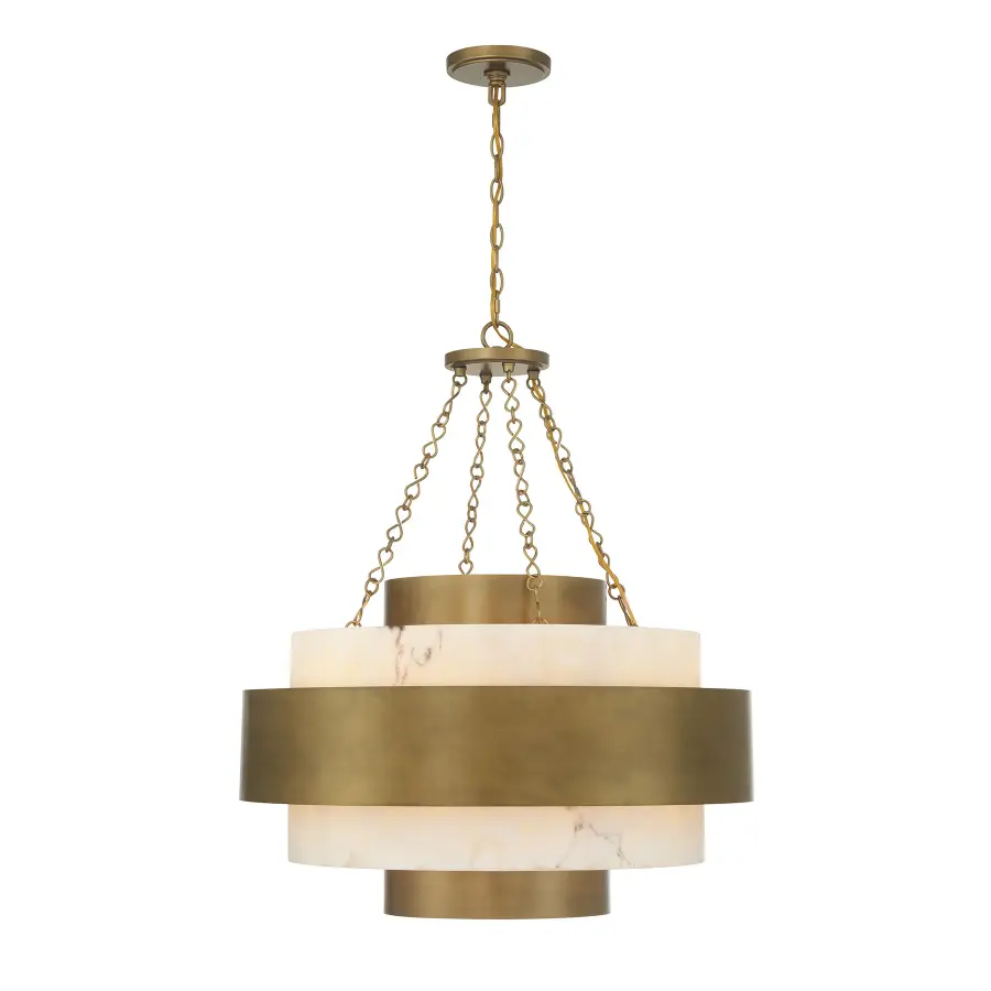 Davenport 6-Light Pendant in Antique Patina - Image 1