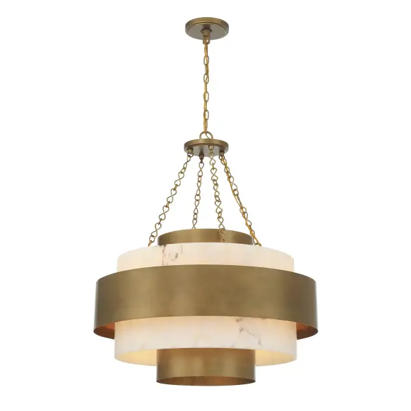 Davenport 6-Light Pendant in Antique Patina - Image 3