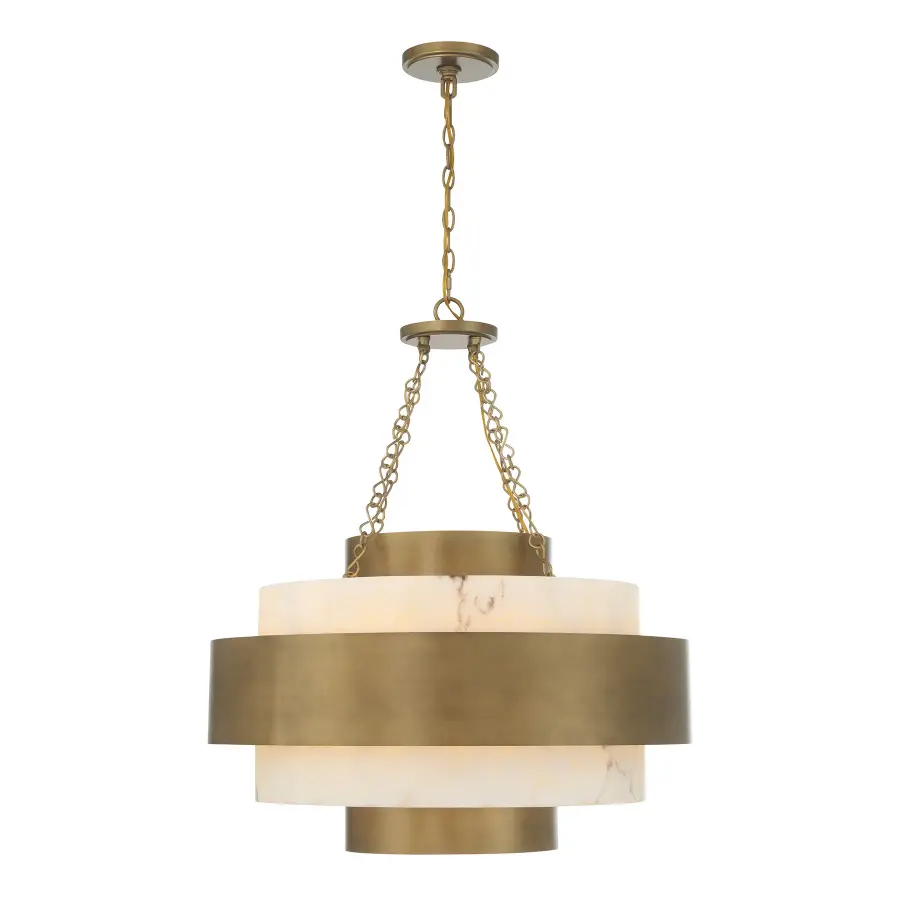 Davenport 6-Light Pendant in Antique Patina - Image 5