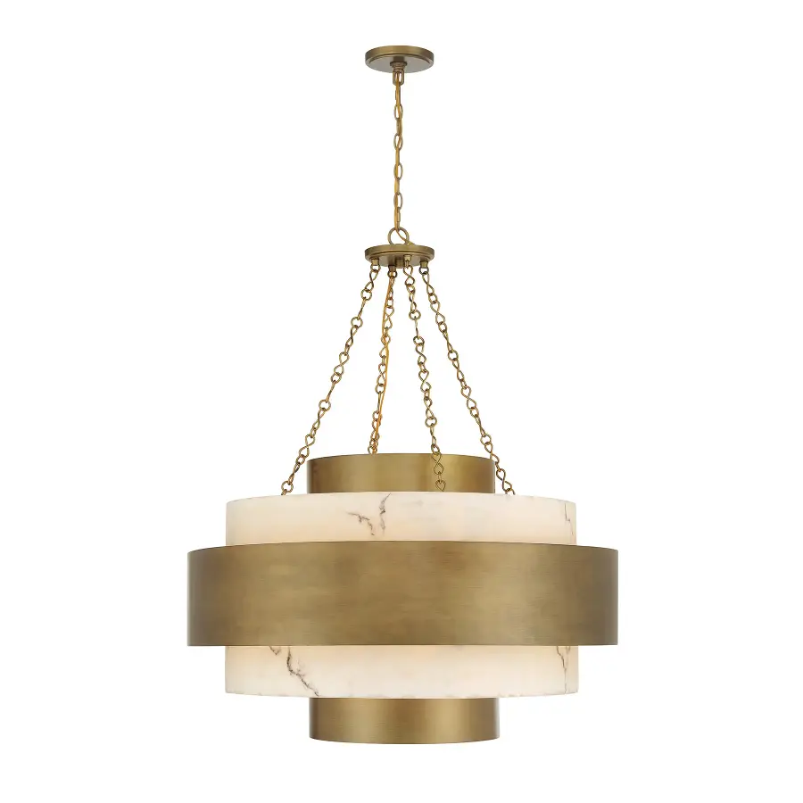 Davenport 8-Light Pendant in Antique Patina - Image 1