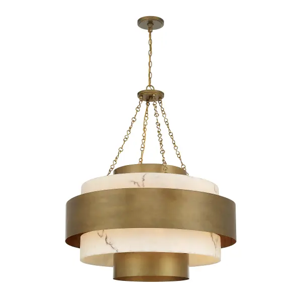 Davenport 8-Light Pendant in Antique Patina - Image 3