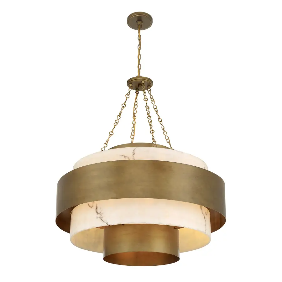 Davenport 8-Light Pendant in Antique Patina - Image 4