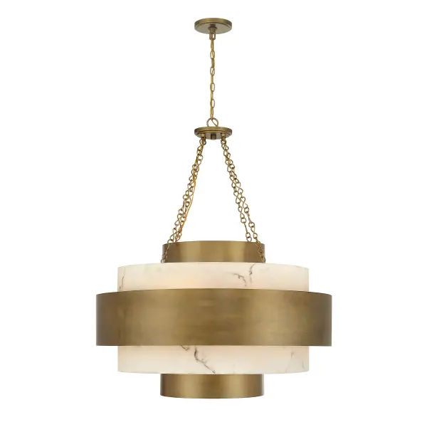 Davenport 8-Light Pendant in Antique Patina - Image 5