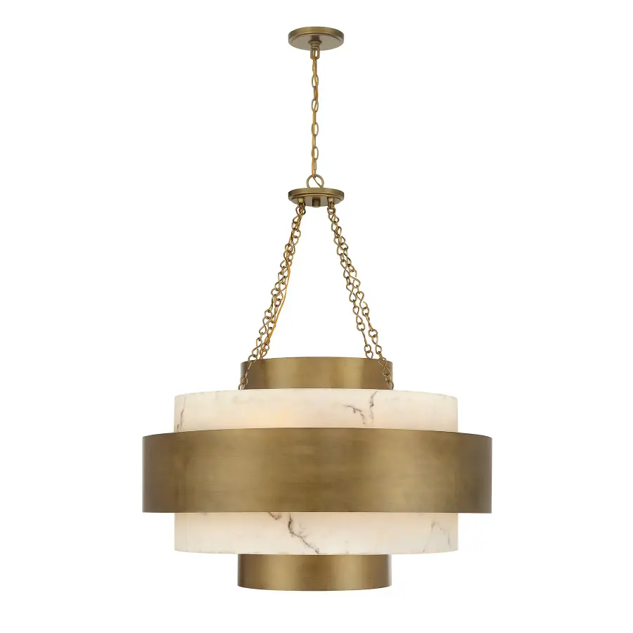 Davenport 8-Light Pendant in Antique Patina - Image 5