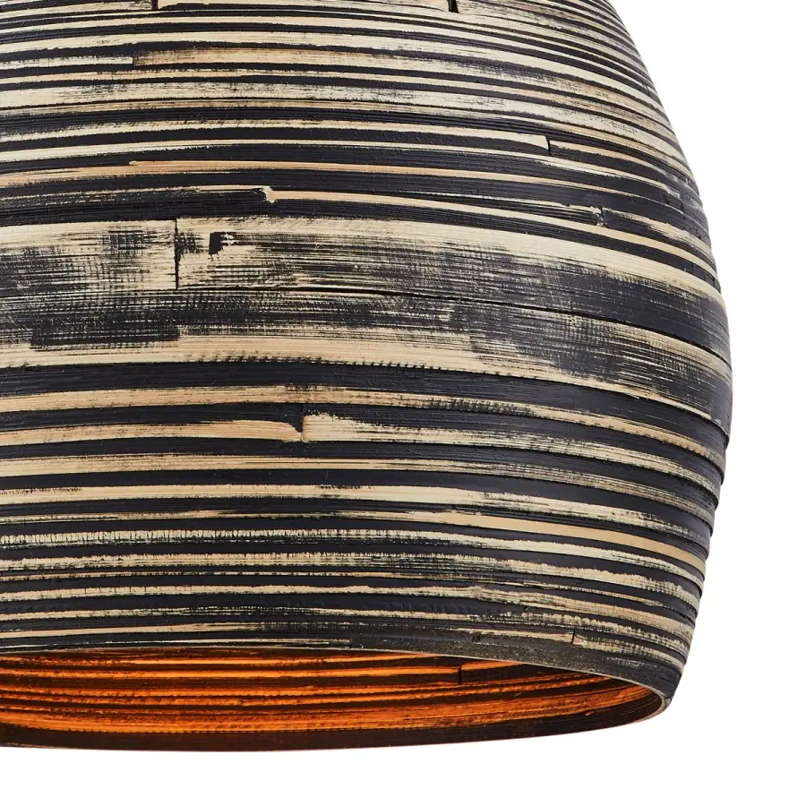 Jamsen 1-Light Pendant in Black Bamboo - Image 6