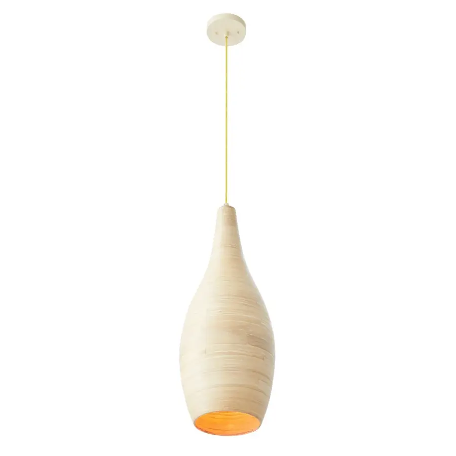 Jean 1-Light Pendant in Natural Bamboo - Image 5