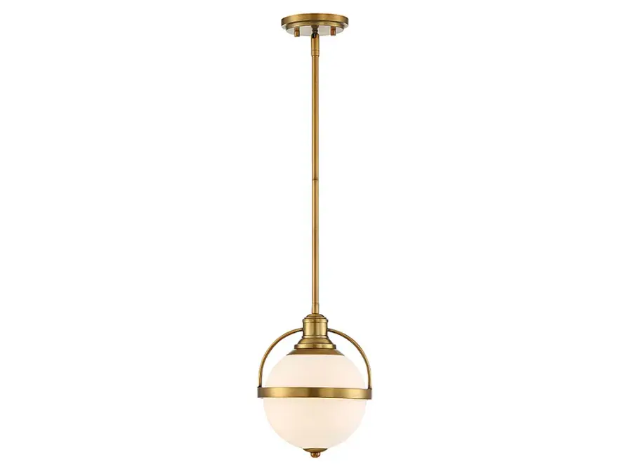 Westbourne 1-Light Pendant in Warm Brass - Image 1
