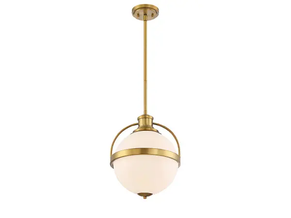 Westbourne 1-Light Pendant in Warm Brass - Image 4