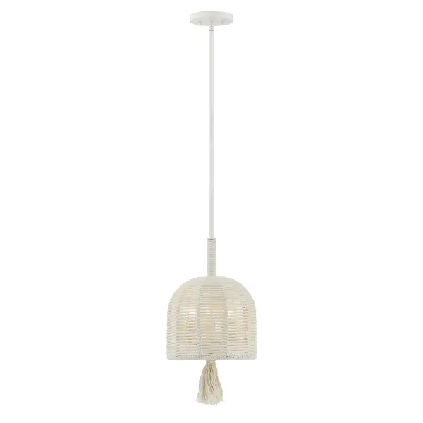 Lunara 3-Light Pendant in Cotton by Breegan Jane