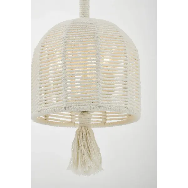 Lunara 3-Light Pendant in Cotton by Breegan Jane - Image 5