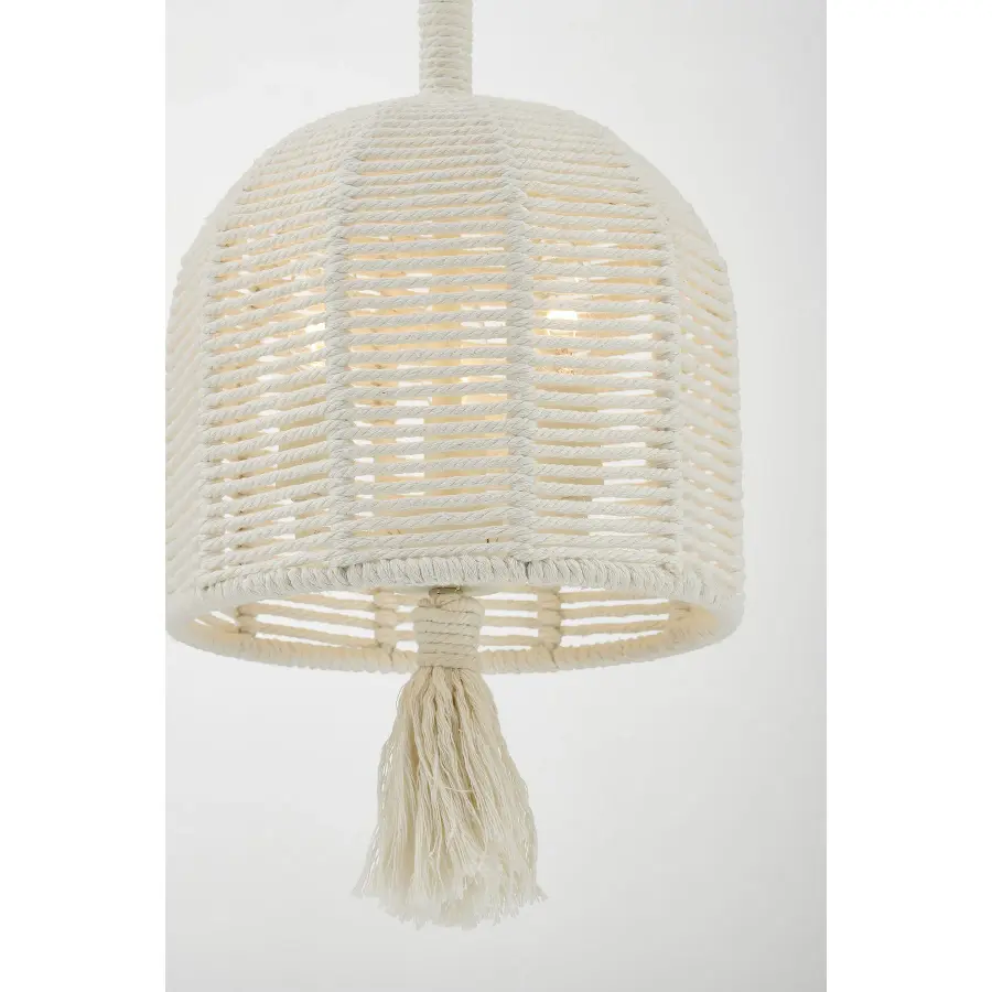 Lunara 3-Light Pendant in Cotton by Breegan Jane - Image 5