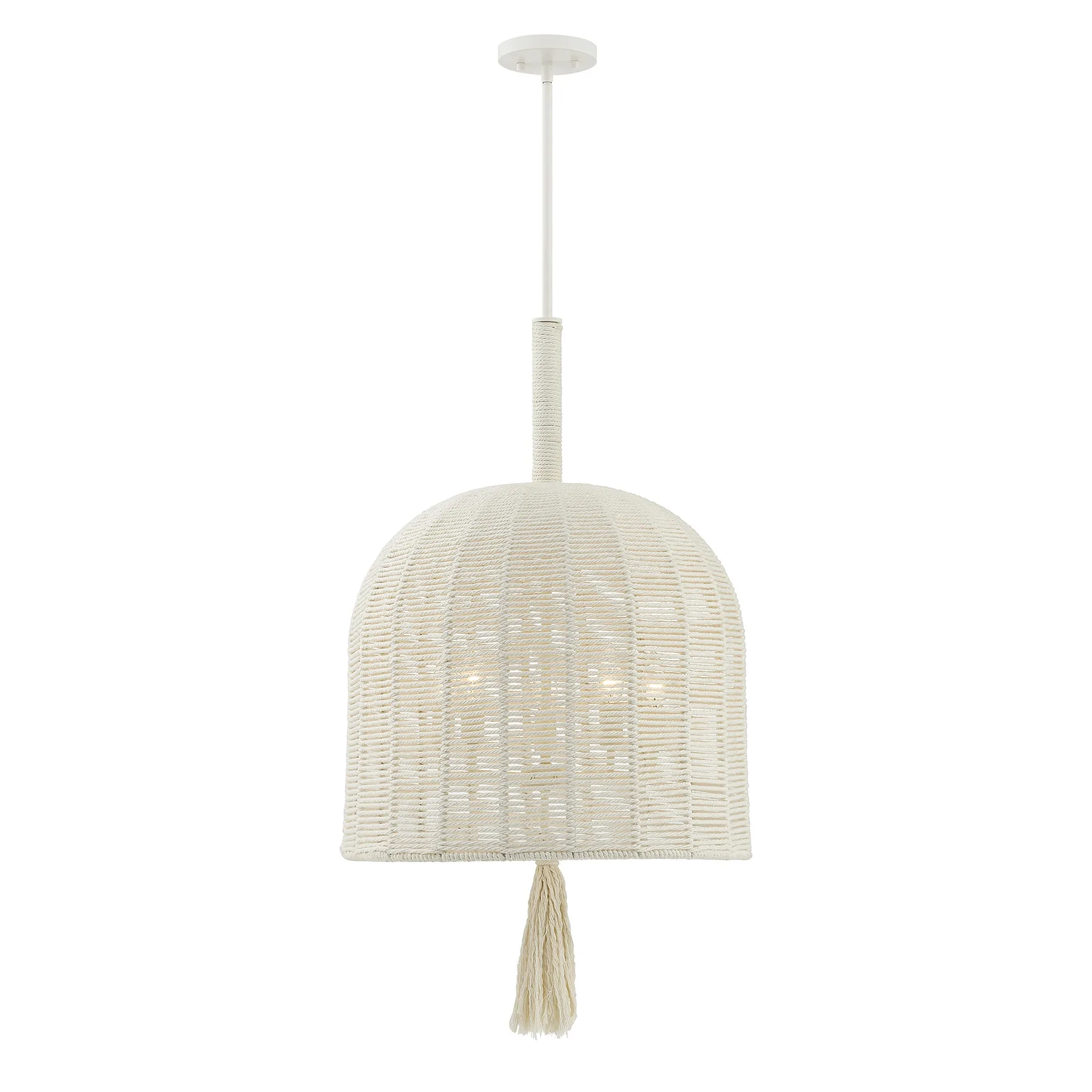 Lunara 5-Light Pendant in Cotton by Breegan Jane