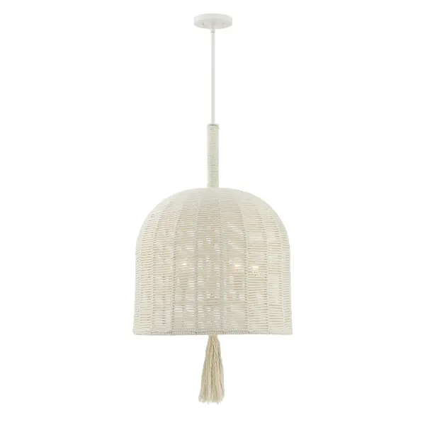 Lunara 5-Light Pendant in Cotton by Breegan Jane - Image 1