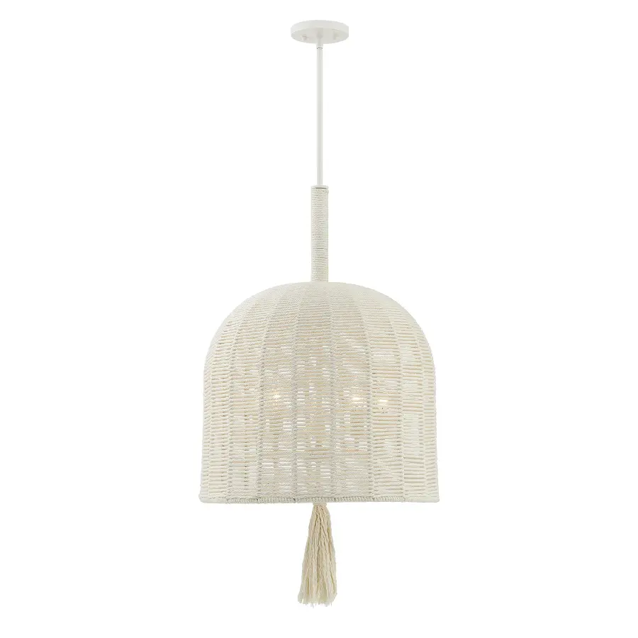 Lunara 5-Light Pendant in Cotton by Breegan Jane - Image 1